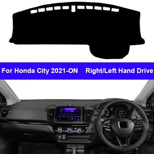 Imagen 2 del producto Cubierta de salpicadero interior de coche, alfombra Anti-UV, Protector solar, para Honda City 2021, 2022