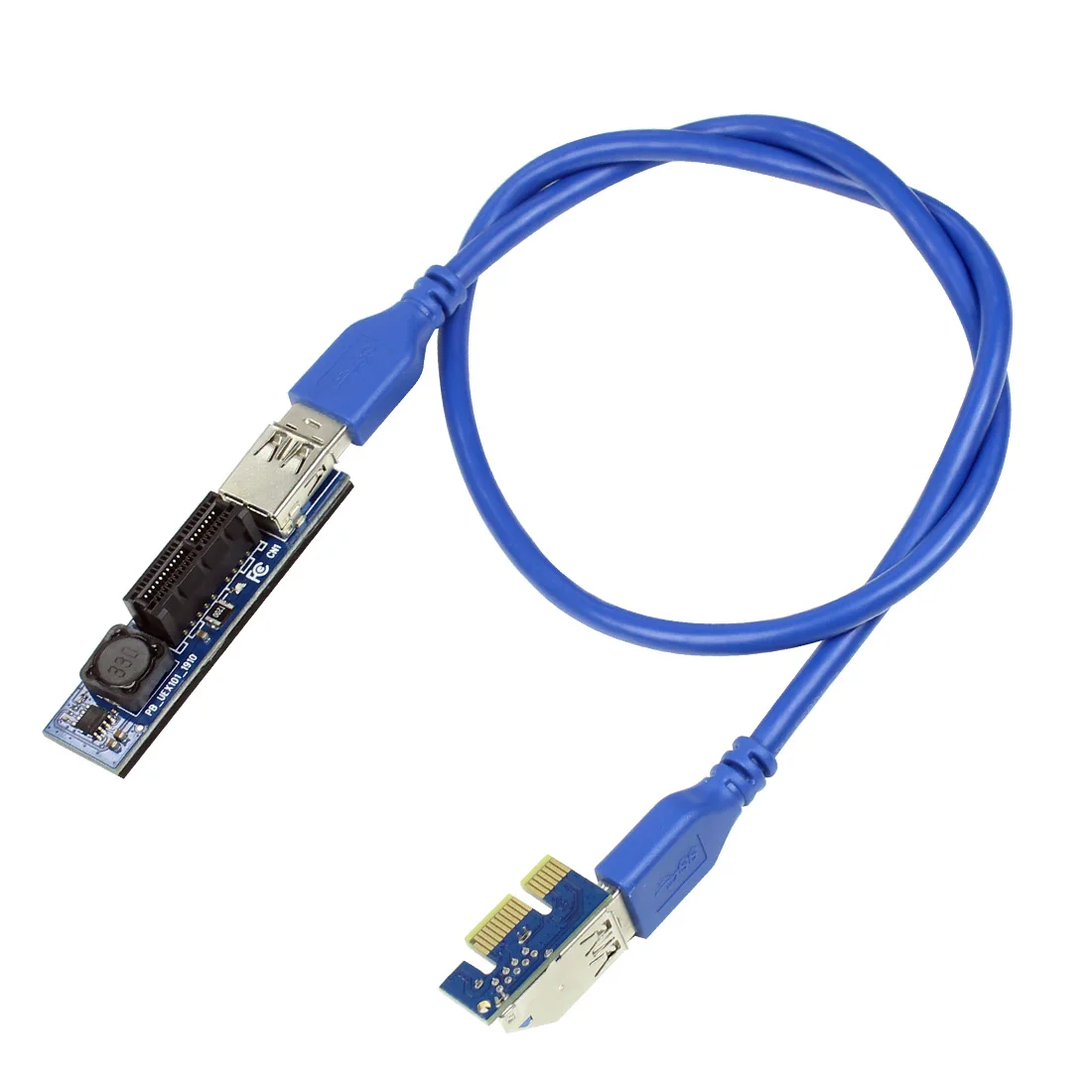 PCI-E 1X to X1 Extender Adapter USB 3.0 Cable SATA Power PCI Express Extender for PC Motherboard PCIE X1 Slot Riser Add On Card