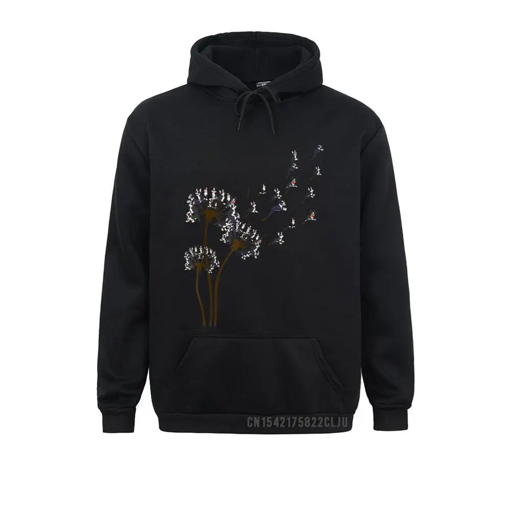 Printed On Boston Terrier Flower Fly Dandelion Boston Terrier Funny Dog Warm Men Sweatshirts 2021 Newest Hoodies Hoods