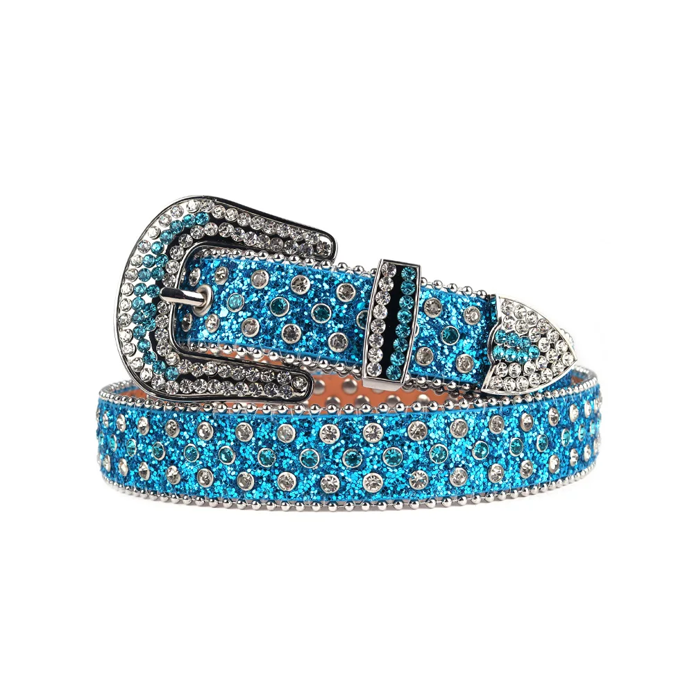 Boy Girl Children's Belts Rhinestones Diamond Waistband Dresses Ladies Waistband Baby Girls Accessoriess Cowboy Belts Jeans