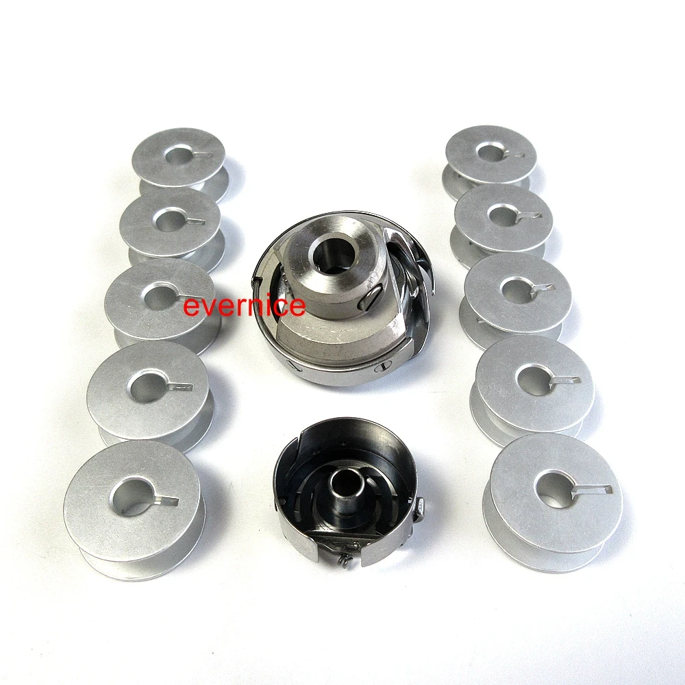 Rotary Hook +Bobbin Case+10 Bobbin For Singer 20U Zig Zag Sewing #541674 410019