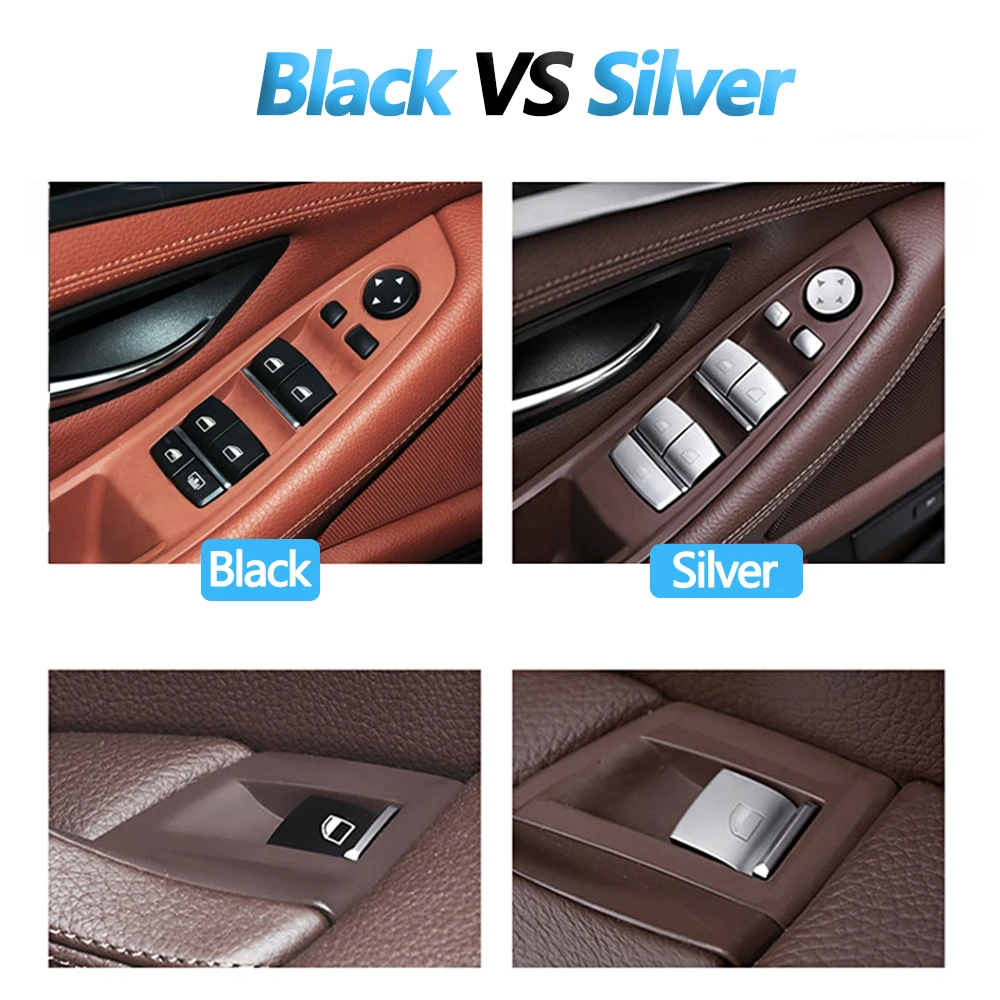 Electrical Power Chrome Master Window Switch Control Button Regulator For BMW 3 5 7 X3 X4 F30 F35 F25 F26 F07 F10 F18 F01 F02