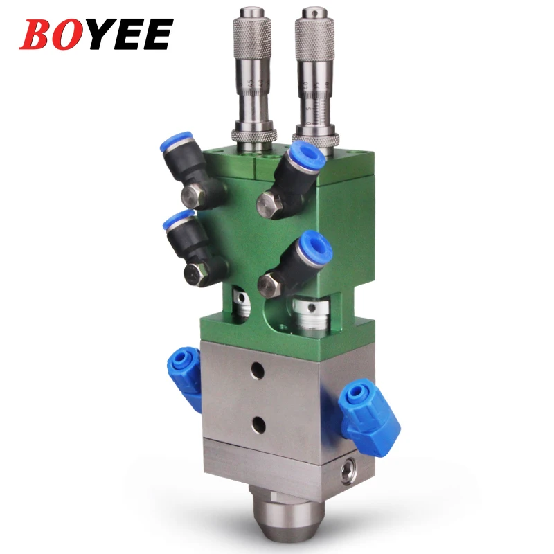 AB double liquid dispensing valve thimble type fine adjustment glue volume filling valve quick drying glue coating control