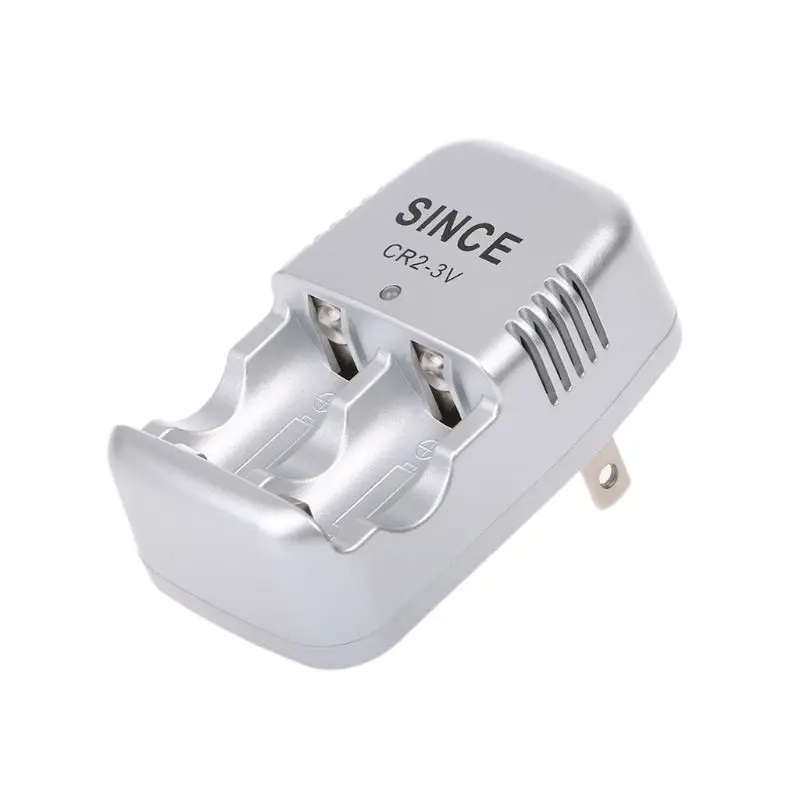 3V Wall Travel Home Wall Charger For CR2 Lithium Rechargeable Battery US Plug