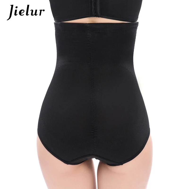 Jielur Women High Waist Body Shaper Panties Push Up Buttock Cotton Slimming Pants Tummy Control Panties Waist Trainer Girdle 5XL