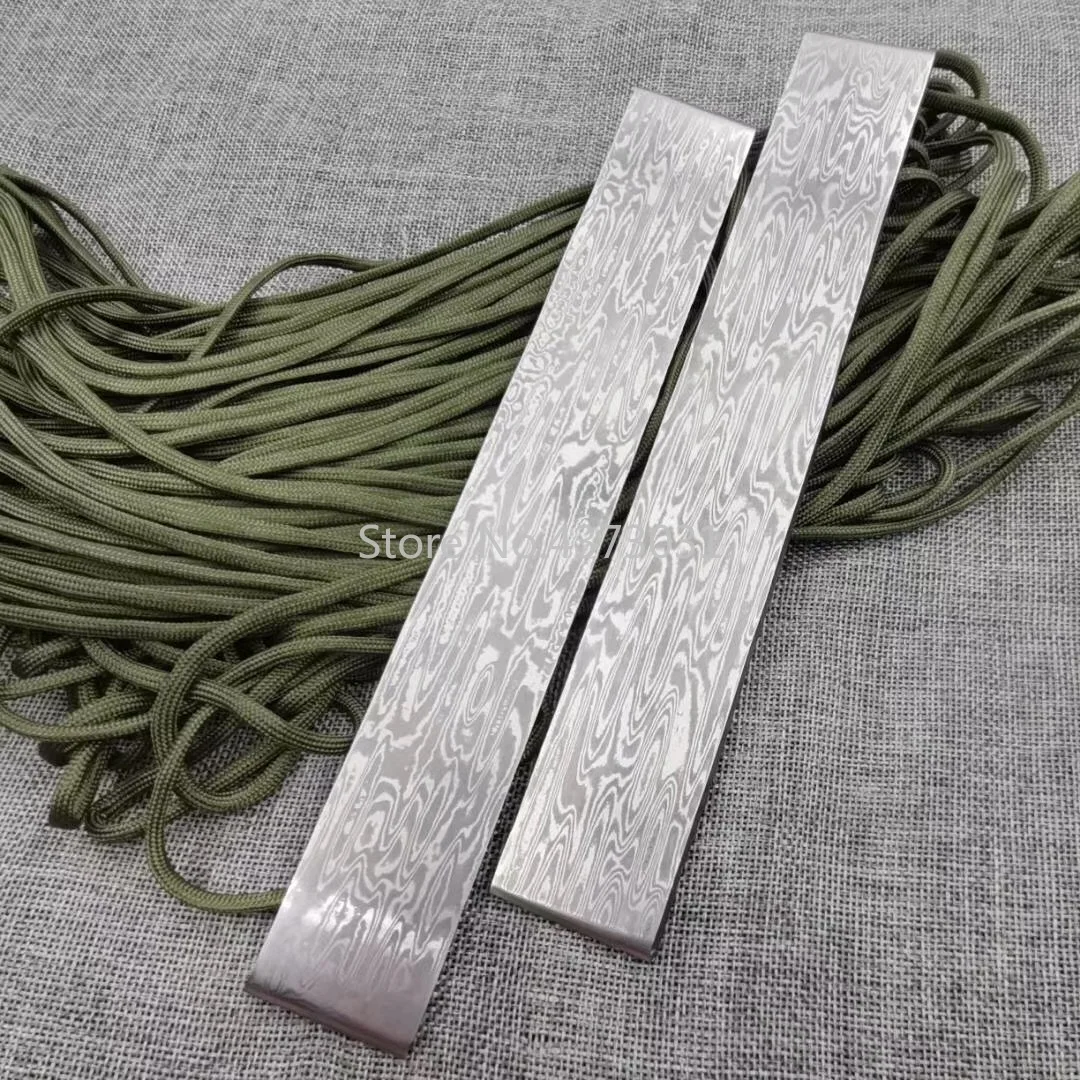 1piece VG10 Sandwich Damascus Steel for DIY Knife Making Flowing Water Pattern Steel Knife Blade Blank Has Been Heat Treatment