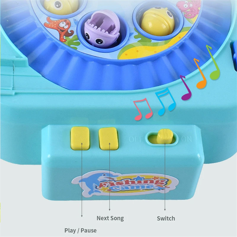 Kinderen Magnetische Vissen Speelgoed Met Muziek Magnetische Track 3D Vissen Speelgoed Set Baby Kids Magnetische Vis Spel Speelgoed Voor Jongens meisje Gift