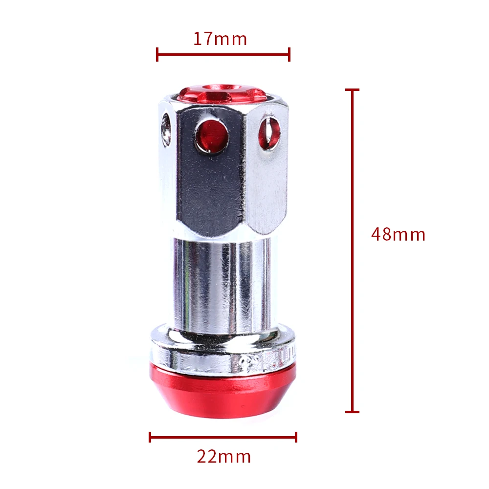 R40 Style Project Kics Racing Composite M12x1.5 M12x1.25 Steel Lock Anti Theft Wheel Lug Nuts For Honda etc