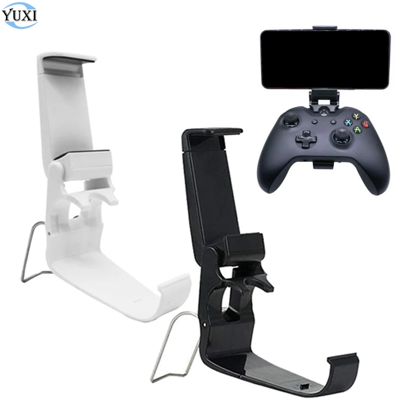 

YuXi Mobile Phone Stand Bracket For Xbox One S Slim Controller Mount HandGrip For Cellphone Clip Holder