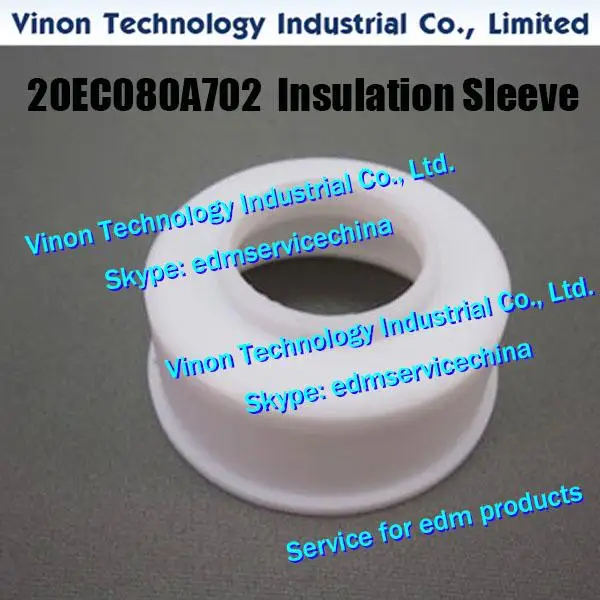 (2pcs) 20EC080A702 Insulation Sleeve. EDM Spare Parts Water Nozzle Cover 20EC.080.A702 for Makino DUO43, DUO64 NOZZLE