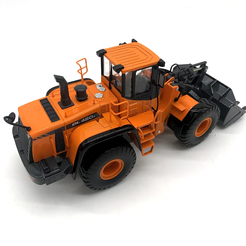 Diecast 1:40 Scale DOOSAN DL420A Forklift  Simulation Alloy Engineering Vehicle Model Collection Souvenir Ornaments Display