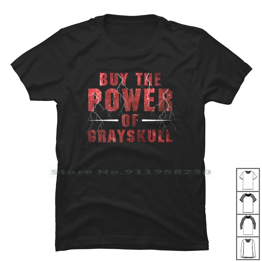 Buy The Power Of Grayskull T Shirt 100% Cotton Universe Mashup Verse Skull Power Adam Buy 80s We Up Ra Ny