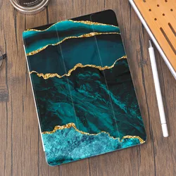 Marble Pattern For Air 4 Silicone Case iPad Pro 2020 10.5 with Pencil Holder 10.2 inch 8th Generation 7th 12.9 Pro 2018 Mini 4 5