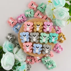 Sunrony 10pcs Mini Animal Silicone Beads Baby Molar Teether DIY Pacifier Necklace Accessories Chewable Nursing Toys