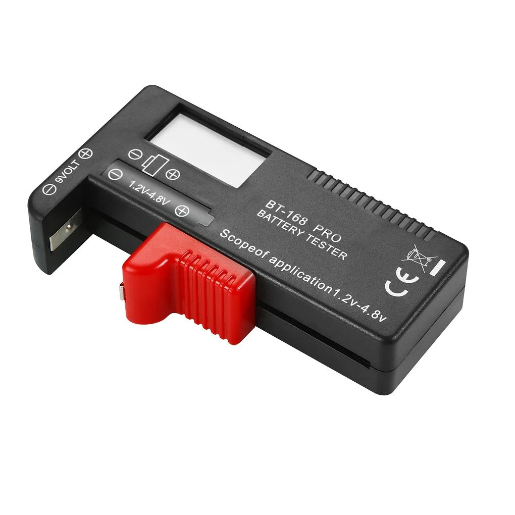 BT-168 PRO 168D AA/AAA/C/D/9V/1.5V batteries Button Cell Universal Battery Tester Battery Capacity Testing Tool