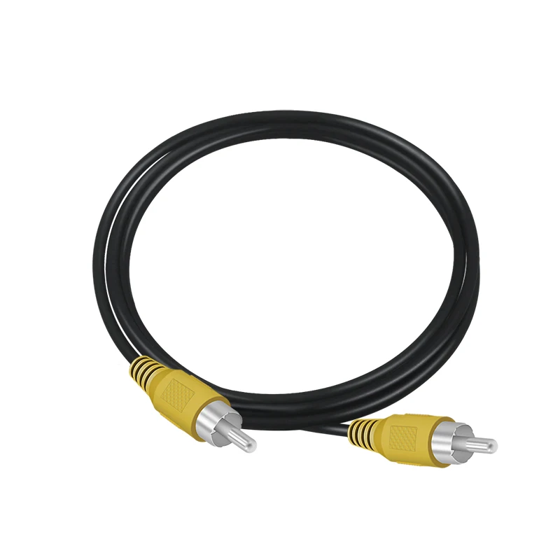 1pcs 1 RCA Male to 1 RCA Male  Video Cord(Yellow to yellow)