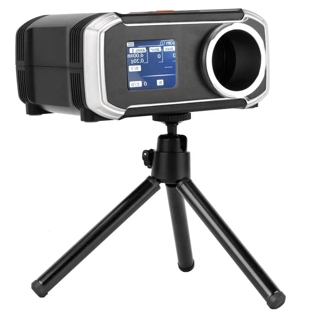 Velocidade de disparo de bala chronograph tiro instrumentos de medição testador de tacômetro chip bluetooth-compatível com display lcd