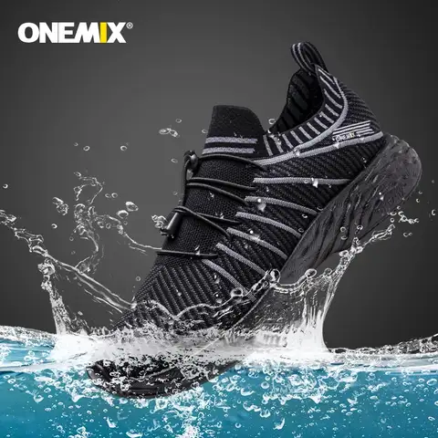 ONEMIX Wasserdichte Laufschuhe für Herren, atmungsaktiv, leicht, für Damen, Training, Wandern, Turnschuhe, Outdoor, Trekking, Slip-on-Sportschuhe