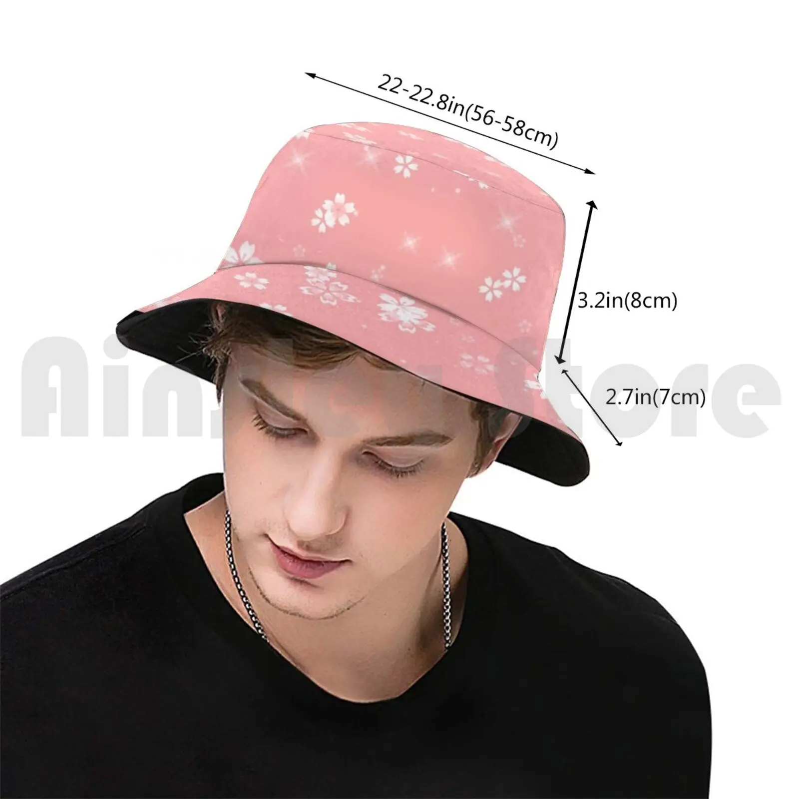 Pink Sakura Sun Hat Foldable UV Protection Blooming Wallpaper Bud Floral Flowers Spring Petal Summer Blossom Asia