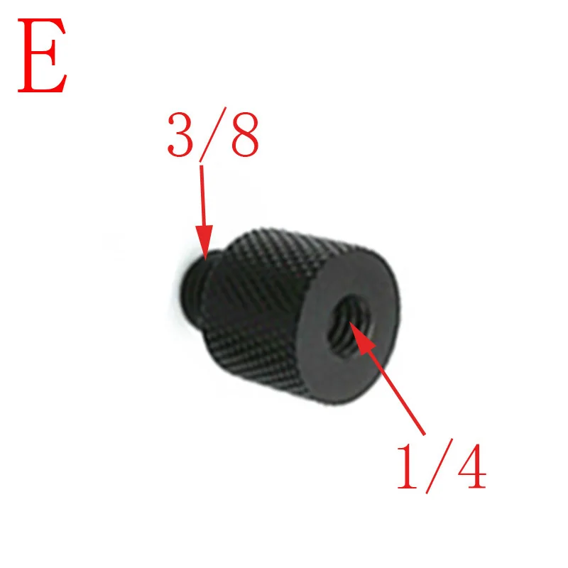 Adaptador de montaje de tornillo de zapata fría para cámara SLR, SC-6 1/4 hembra de macho a "A 3/8", 5/8 "a 1/4"