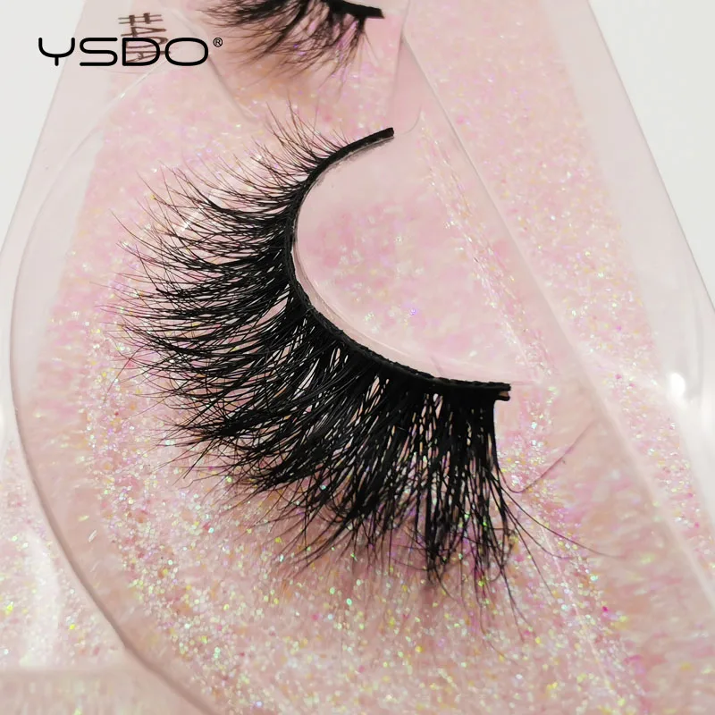 YSDO – faux-cils en vison 3D, 1 paire, poils naturels duveteux, croisés, faits à la main, maquillage Maquiagem 40A