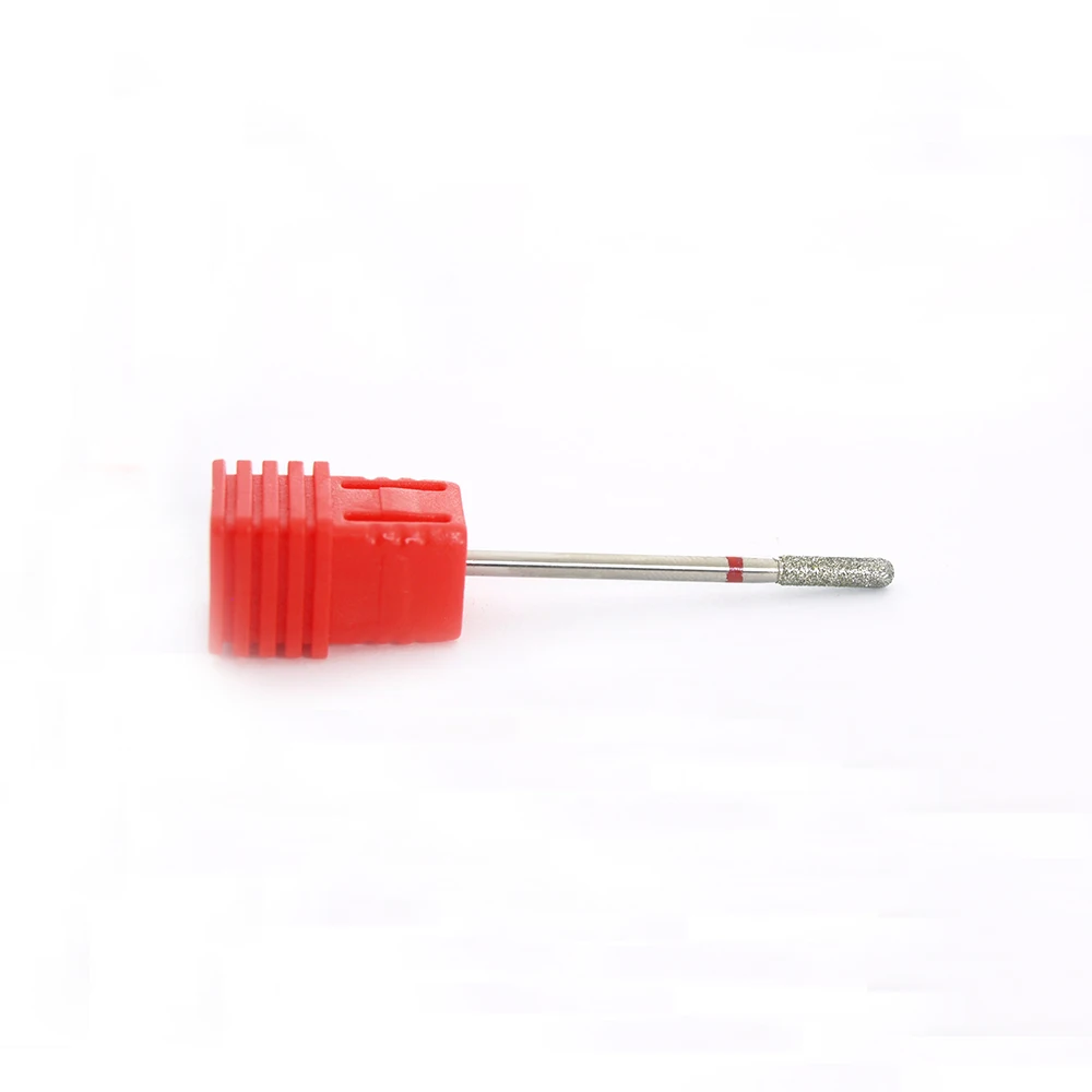 EasyNail~ 1PCS Diamond Nail Drill Bit Red Burr Electric File Nail Milling Cutter Manicure Bits Nail Art Clean Tools Accessory