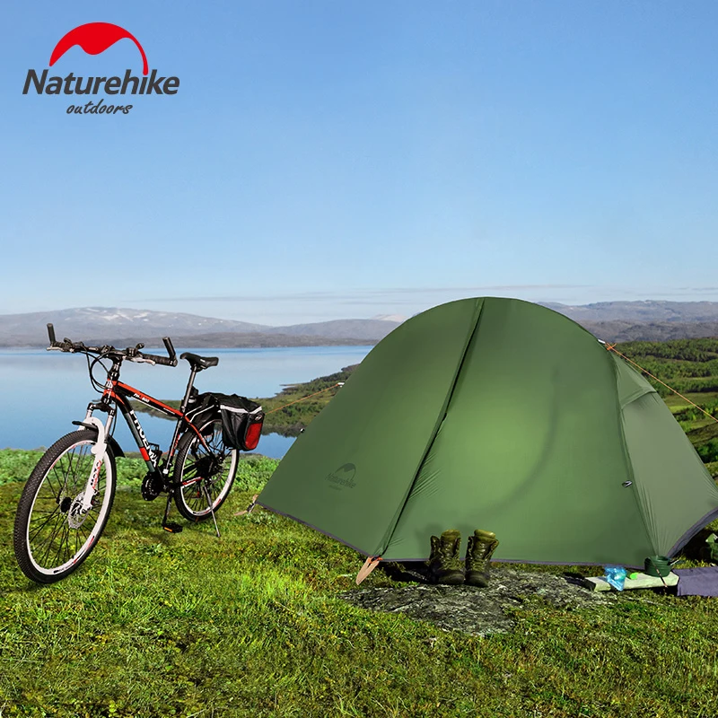 Naturehike Tent Ultralight 1 Person Cycling Tents Portable Backpacking Tent 20D Nylon Waterproof Tent Camping Tent Hiking Tent