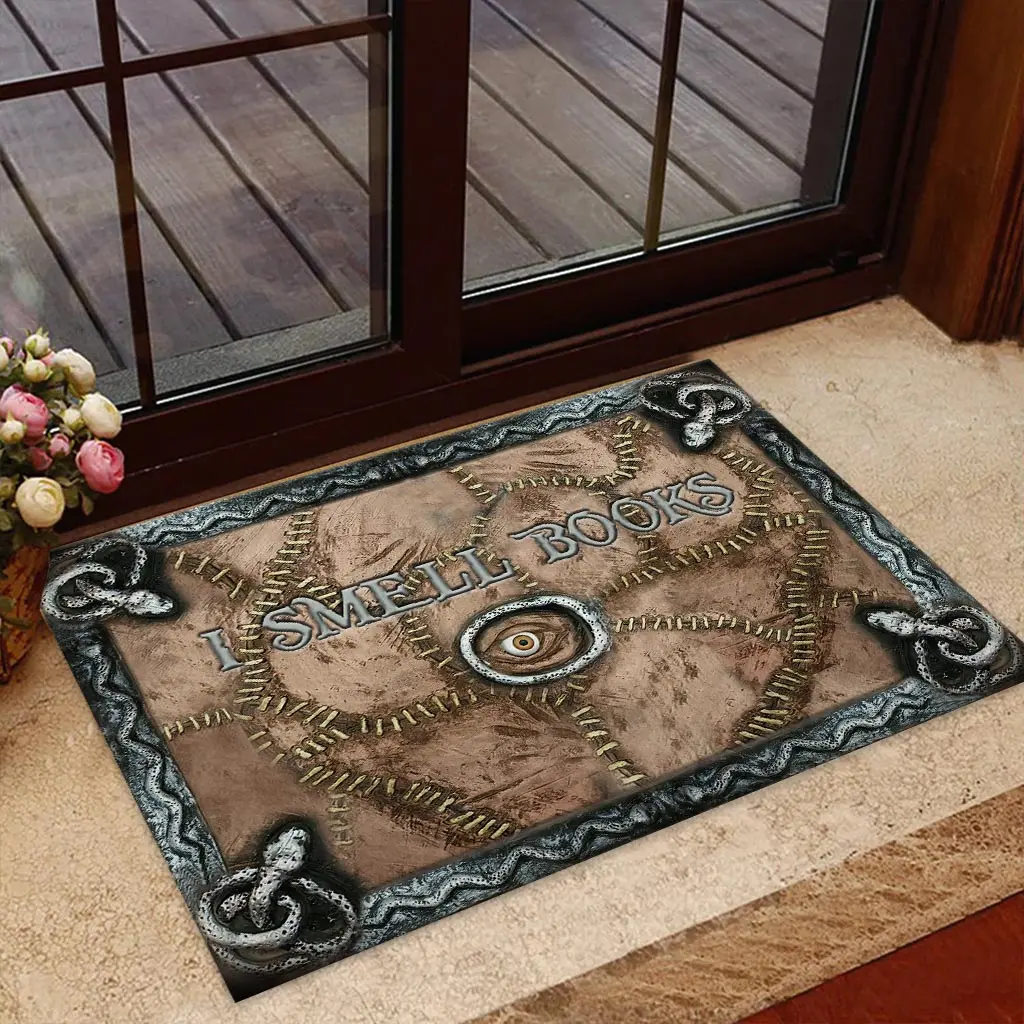 I Smell Books - Doormat With 3D Printed Non Slip Door Floor Mats Decor Porch Doormat