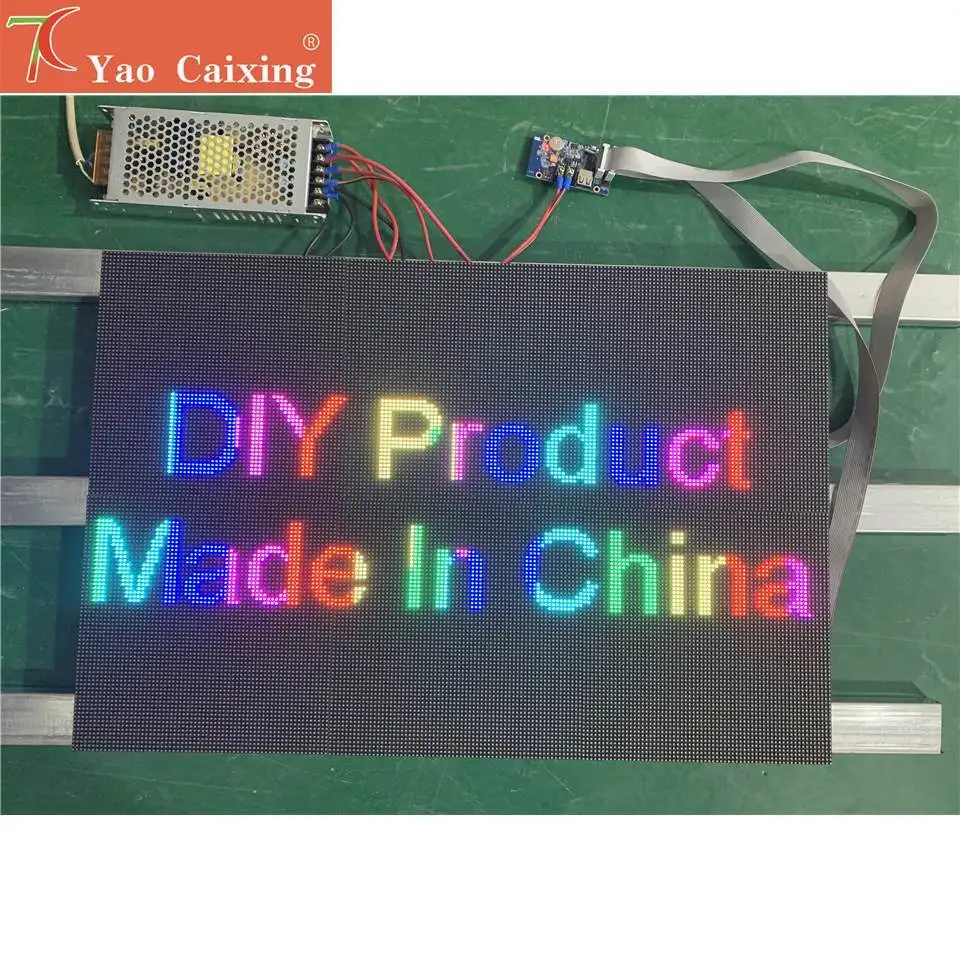6 قطعة P3 داخلي 576x384 مللي متر لوحات WF2 واي فاي وحدة تحكم USB لتقوم بها بنفسك لوحة النصوص الرقمية