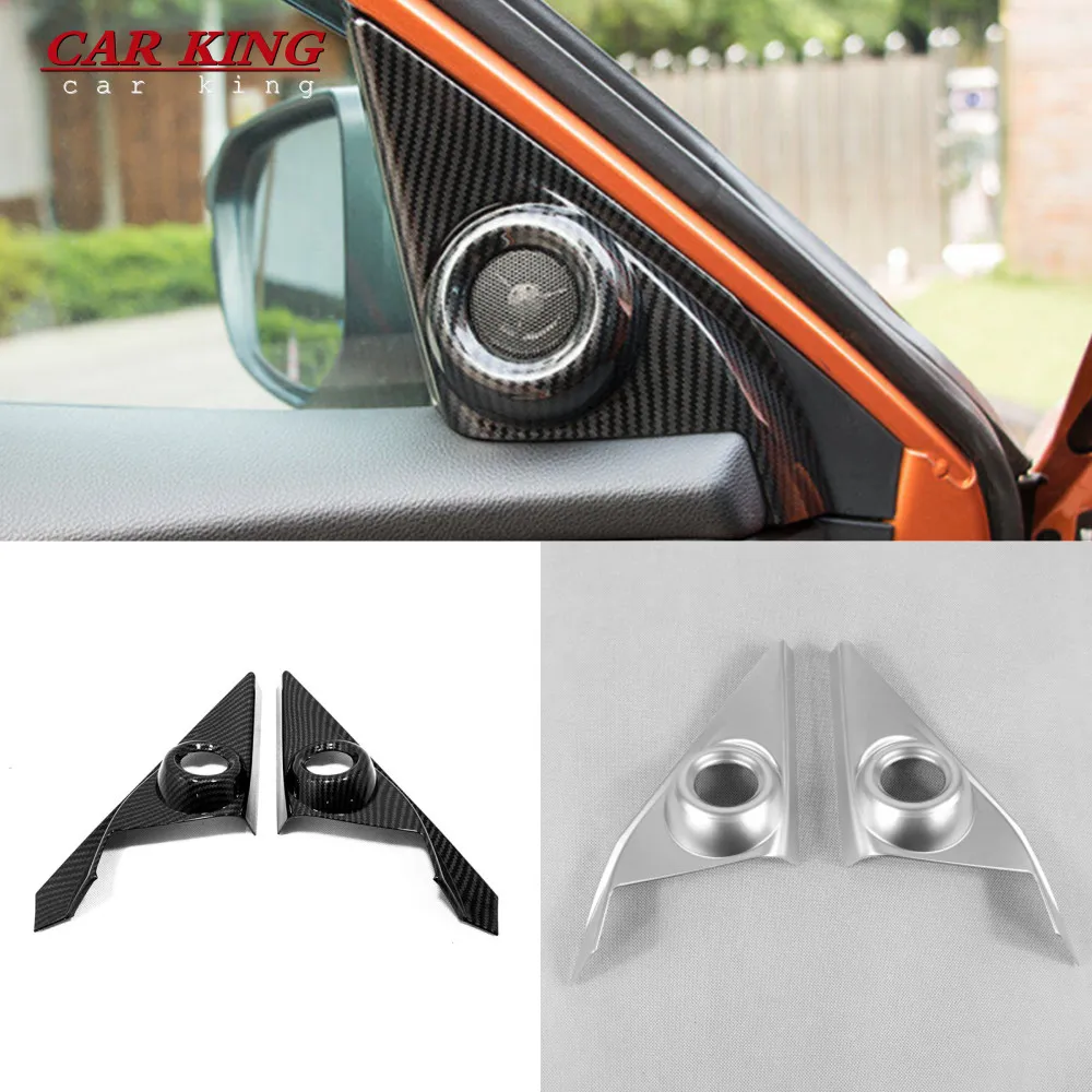 

For Honda Civic 10th 2016-19 2020 Tweeter Frame Decorative Stickers A-pillar horn ring panel cover trim Modification Accessories