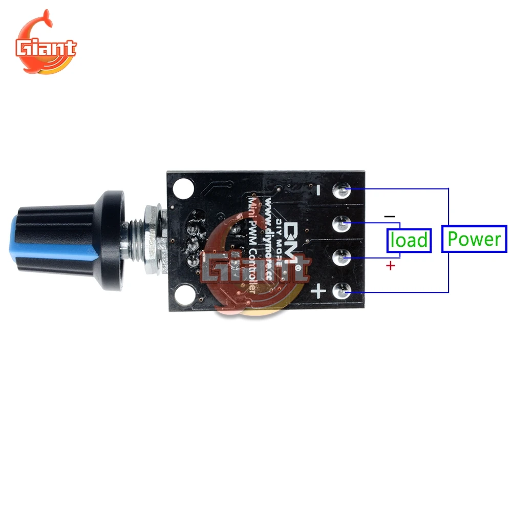 DC 5V 12V Governor PWM Motor Speed Controller 10A Stepless Speed Regulator LED Dimmer Speed Control Switch for LED Light Strip