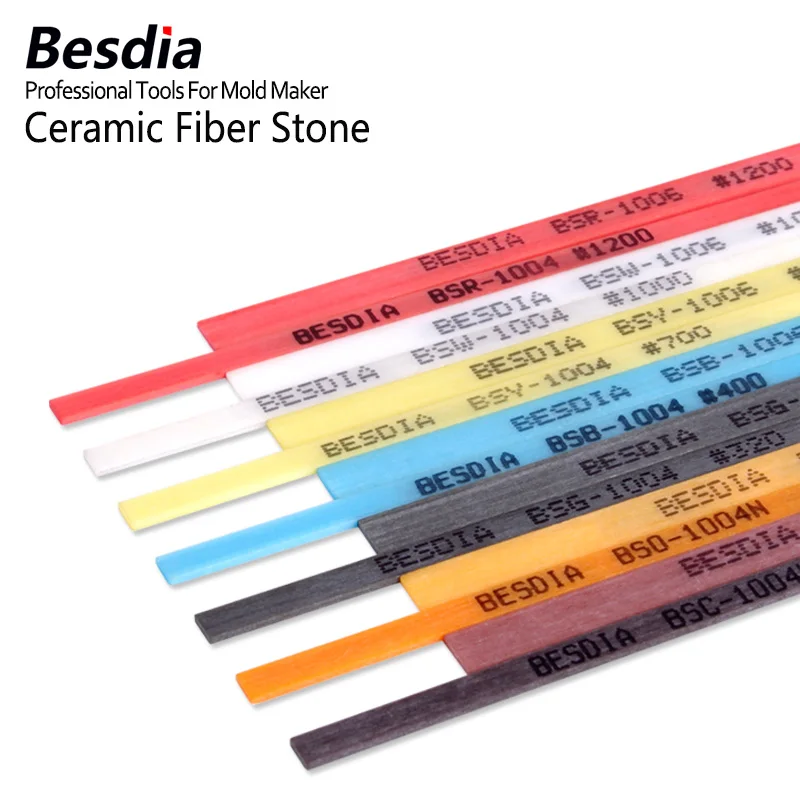 Pedra oleosa de fibra cerâmica cilíndrica, feita no Japão, Taiwan Besdia, 1004 1006 1010, 3x100