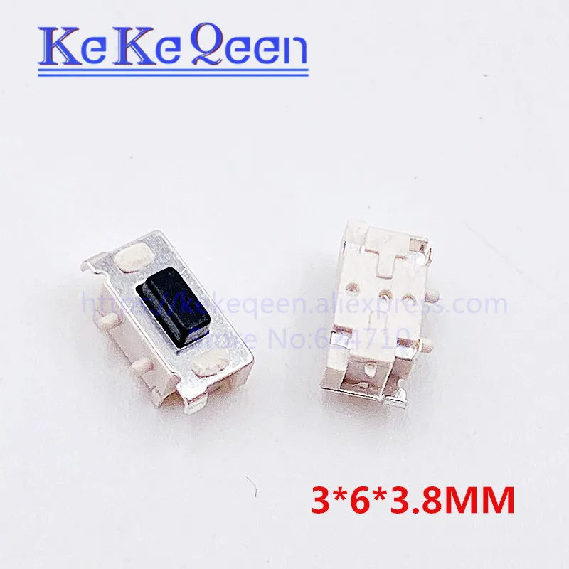1000PCS/LOT SMT 3*6*3.8 3X6X3.8MM 3*6*3.8MM SMD push button touch switch MP3 MP4 MP5 Tablet PC power button switch