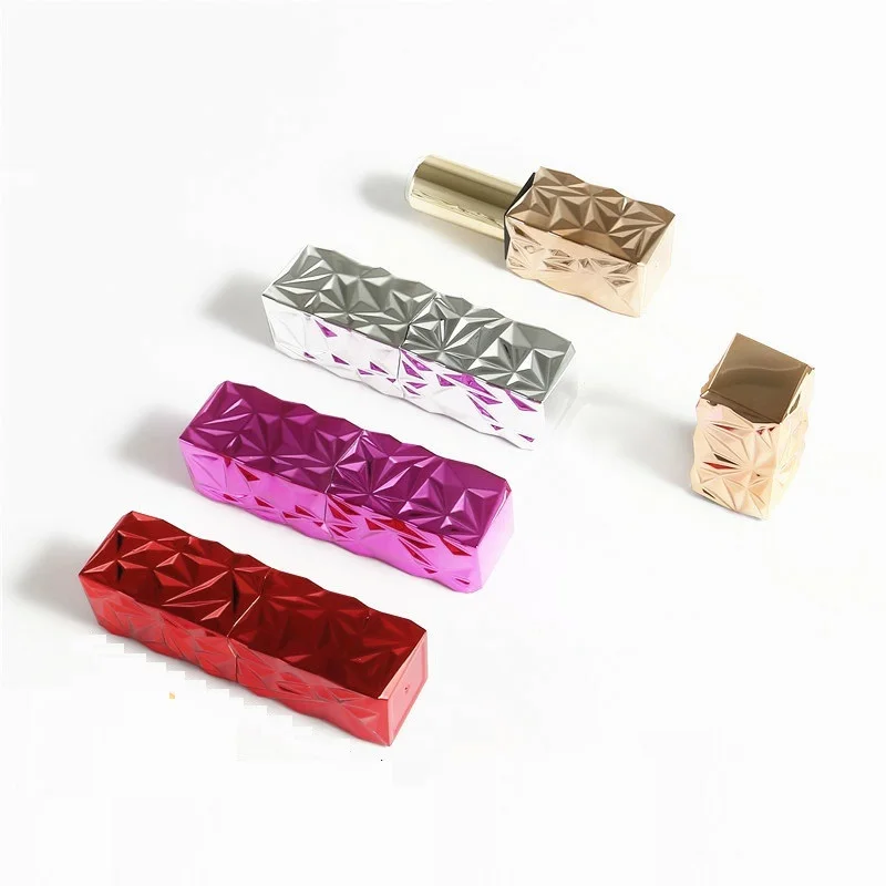 10/30pcs High Grade Lipstick Tube Gold Silver Red Magnetic Lip Balm Container Cosmetic Refillable Empty Lipstick Shell Packaging