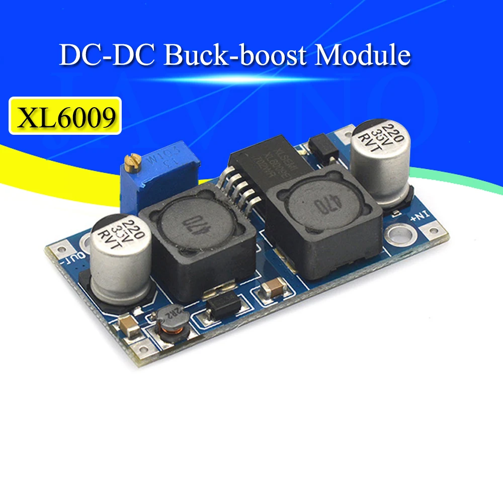 DC-DC XL6009 automatyczna przetwornica obniżająca napięcie regulowany krok w górę przekształtnik Buck moduł Solar 1.25-36V tabliczka znamionowa przełącznik MOSFET DSN6000AUD