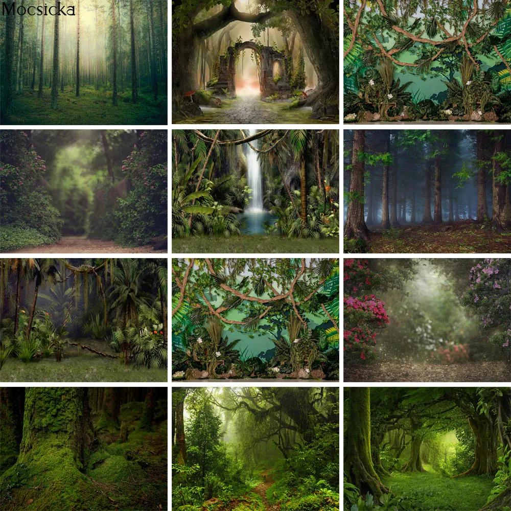 الخيال الغابات الغابة طبيعة المشهد التصوير خلفية الوليد الطفل صورة حفلة عيد ميلاد ديكور لوازم خلفية الصورة