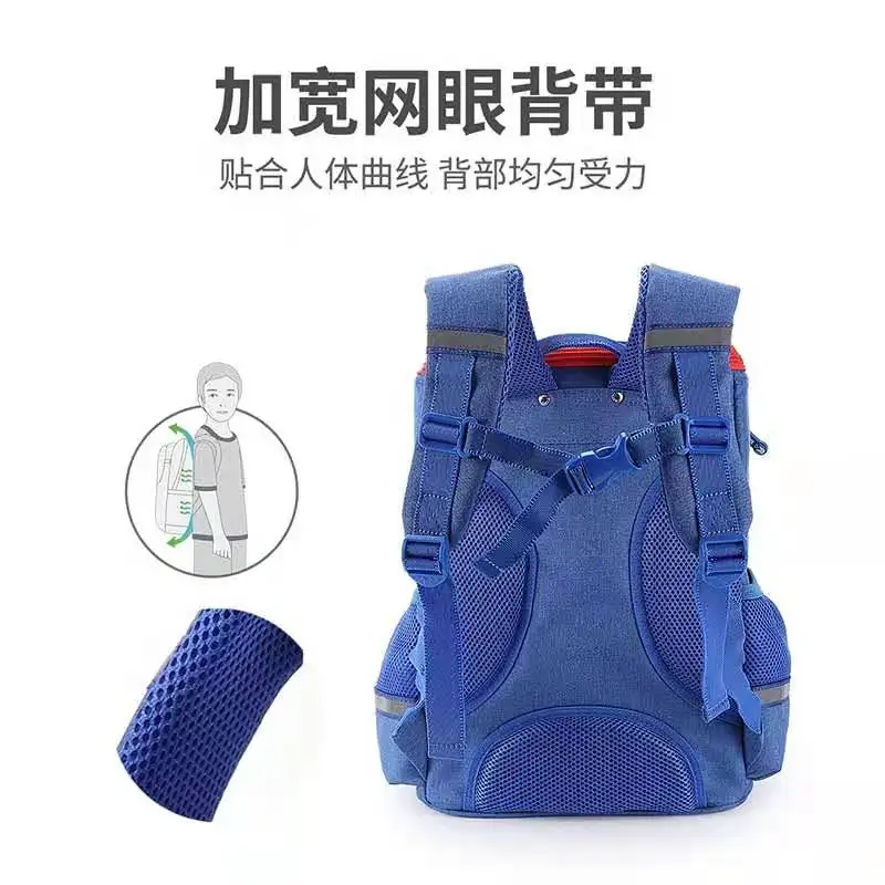 Disney Mickey School Bags For Boys Girls Primary Student Shoulder Backpack Orthopedic Large Capacity Grade 1-6 Mochila Escolar