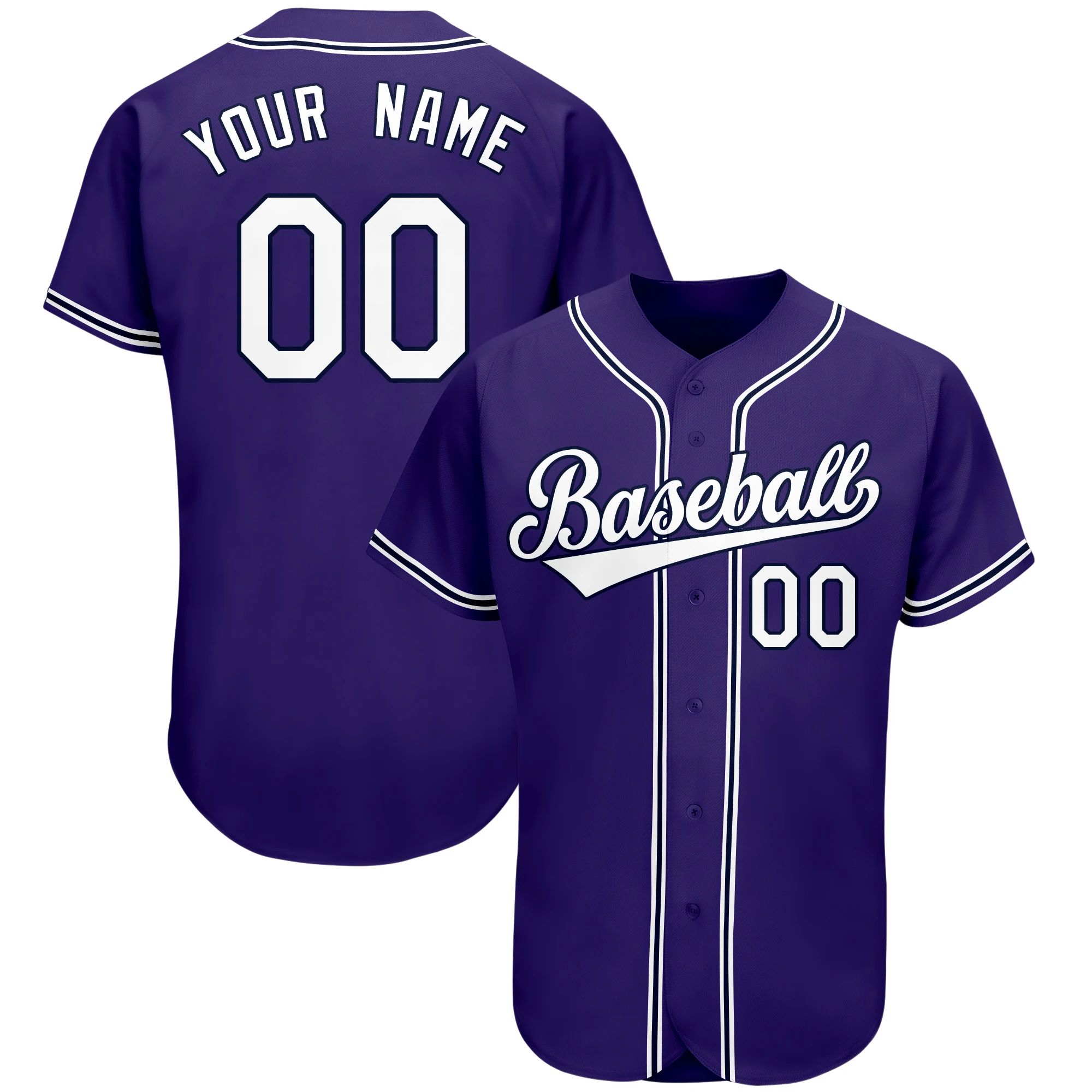 Custom Plain Embroidery Baseball Jerseys Sew Your Own Team Name Number Shirts Softball Game Training Uniforms for Men