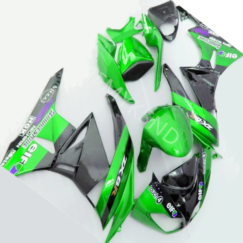 

Hot sales Fairing kits fit for Kawasaki ZX 6R 2009 2010 2011 2012 NINJA zx6 09-12 ABS plastic motorcycle fairing green black