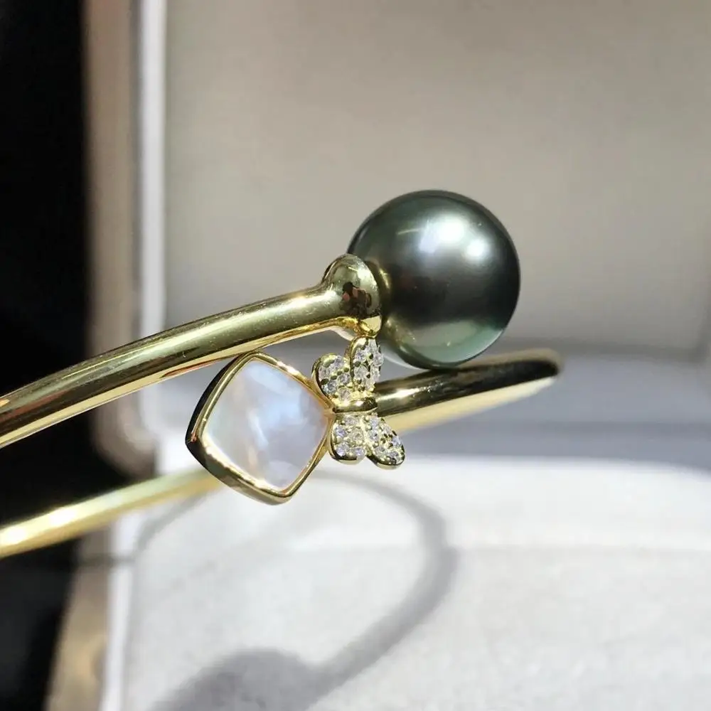 

New Arrival 925 Sterling Silver Bangle Settings Findings Mountings Base Parts Bangle for Crystal Agate Pearls Jade Coral Beads