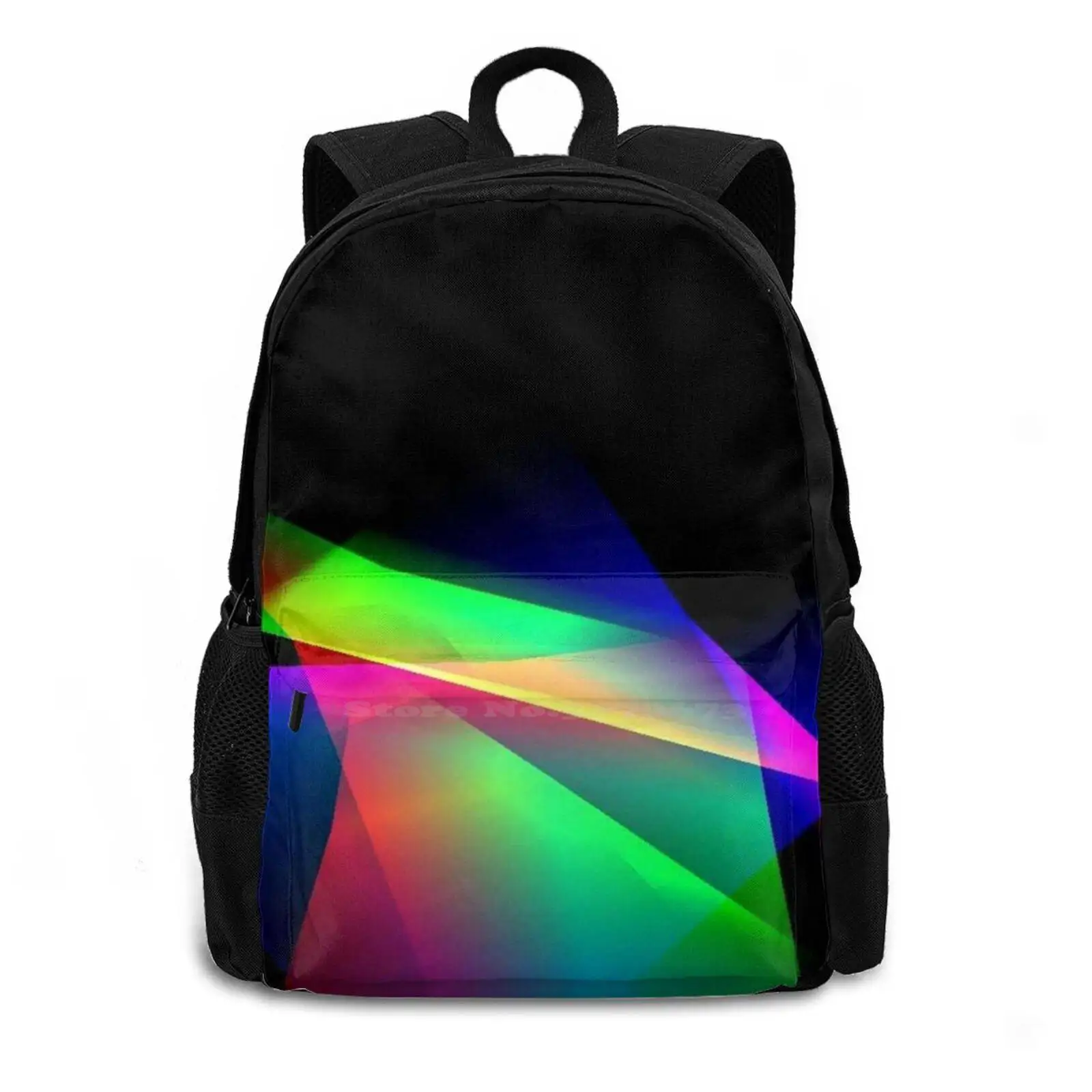 !Rainbow School Bags For Teenage Girls Laptop Travel Bags So Funky And Grove And Attractive Lowing Green Flower Shiny Unique