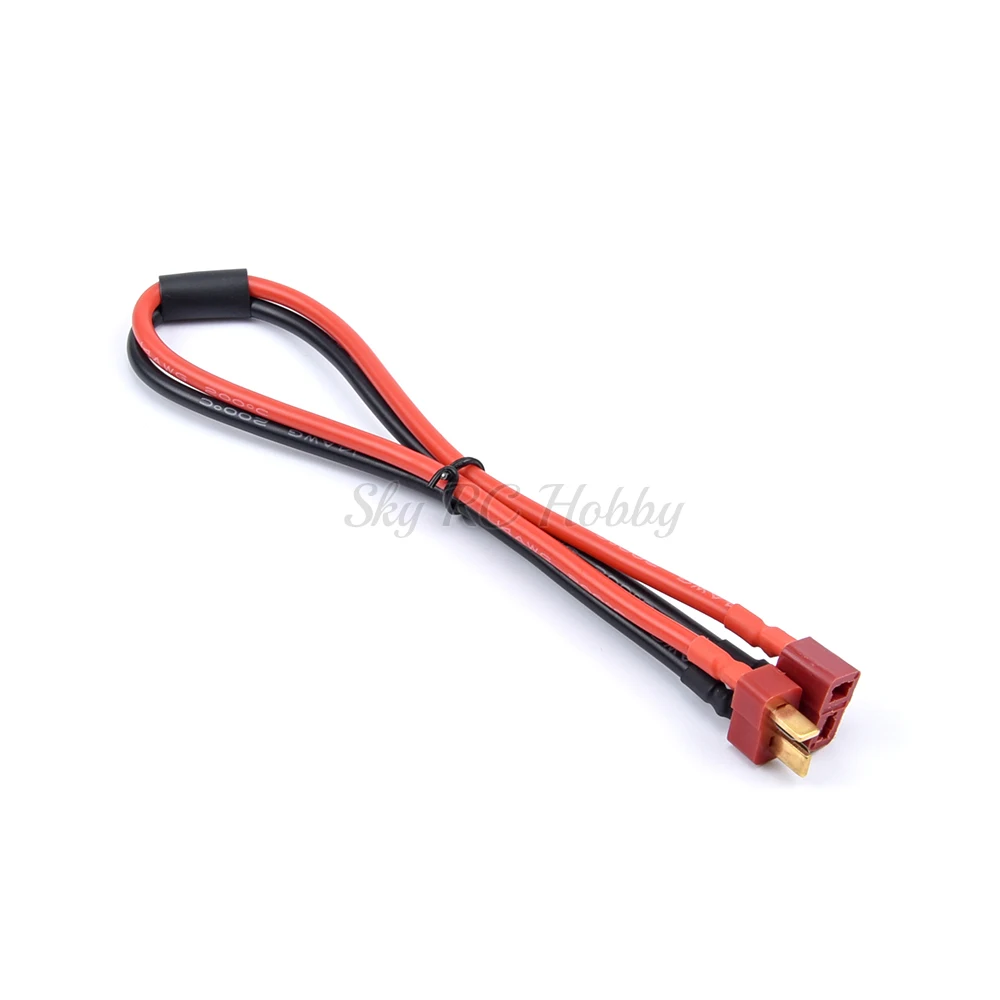 1PCS Female Deans T / XT60 plug to Male XT60/T Connector Adapter 14AWG 300mm 30cm Extension Cable Leads Adapter For RC Parts