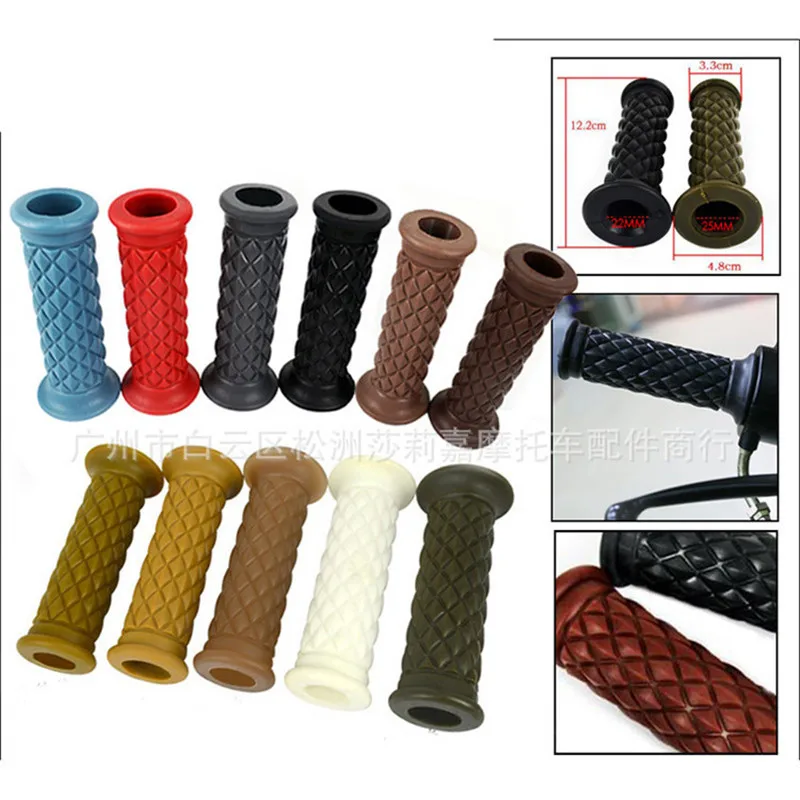 retro moto grip classic scooter parts vintage 7/8