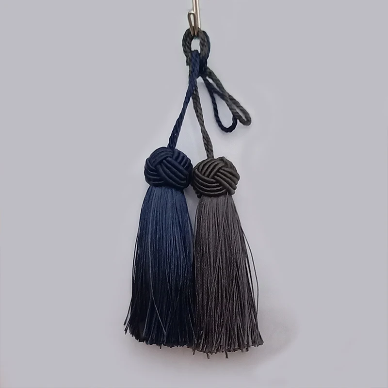 2Pcs Small Tassel Curtain Accessories Fringe Hanging Pendant Key Tassels DIY Sewing Curtains Decor Cord Trim Ribbon Tassels