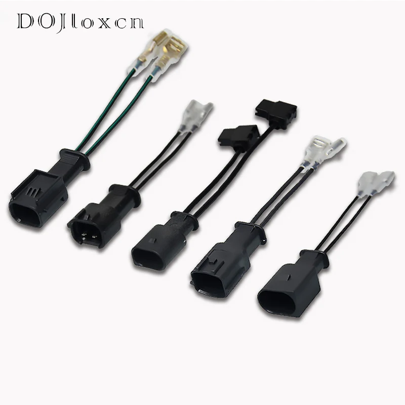 2 Pcs  Auto Horn Wiring Harness Dedicated For Snail Free Of Broken Wire And Lossless Modification Conversion Plug With Cable