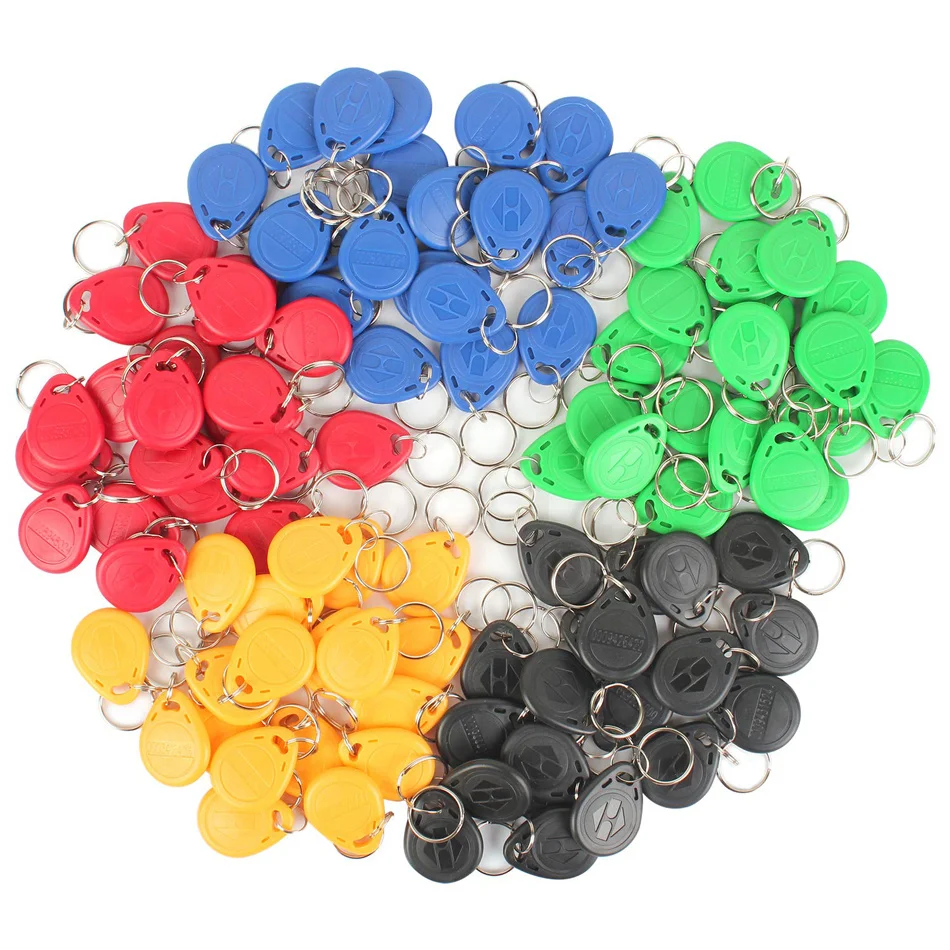 10 pçs/lote 125khz proximidade rfid em4305 t5577 cartão inteligente ler e regravável token tag keyfobs keychains controle de acesso