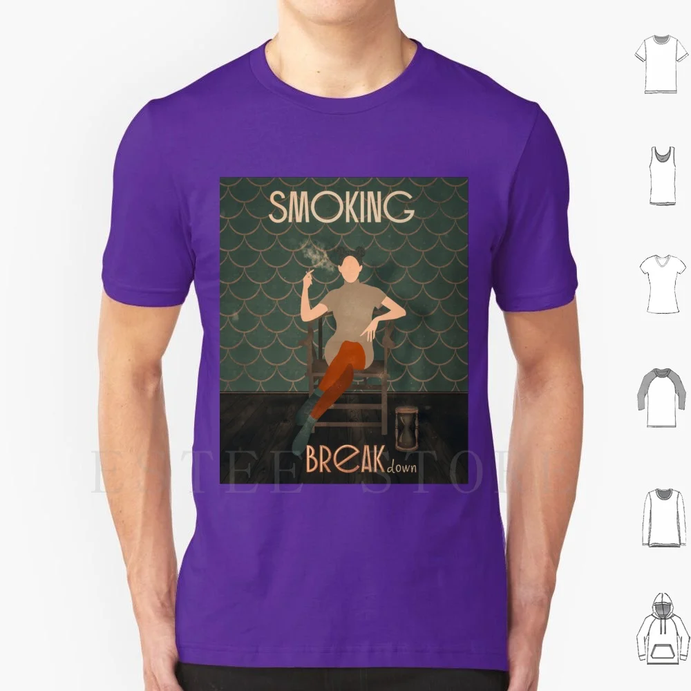 Art déco fumer affiche t-shirt hommes coton 6xl Bioshock Bioshock Rapture Bioshock Style Art ballerine Art fille Art scène