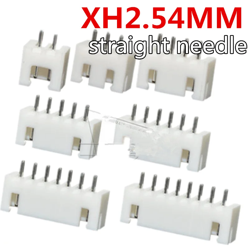 20pcs XH2.54 straight needle Connector 2.54mm Pin Header XH2.54-2P/3P/4P/5P/6P/7P/8P/9P/10P/11P/12P/13P/14P/16PTerminal