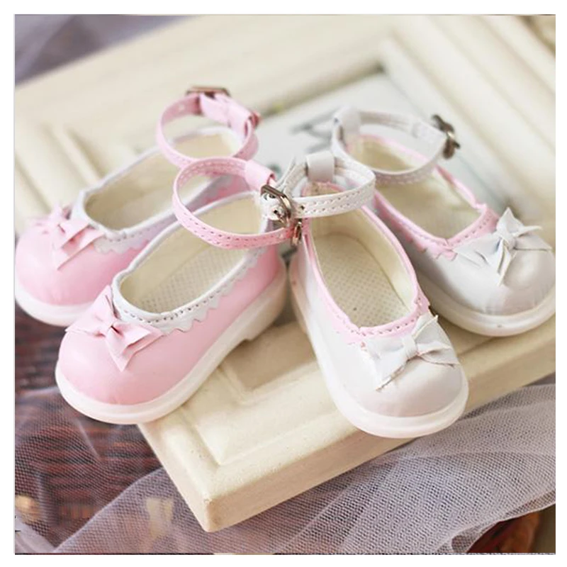 

1/4 BJD shoes pink / white color doll shoes for 1/4 BJD SD DD doll shoes doll leather shoes doll accessories