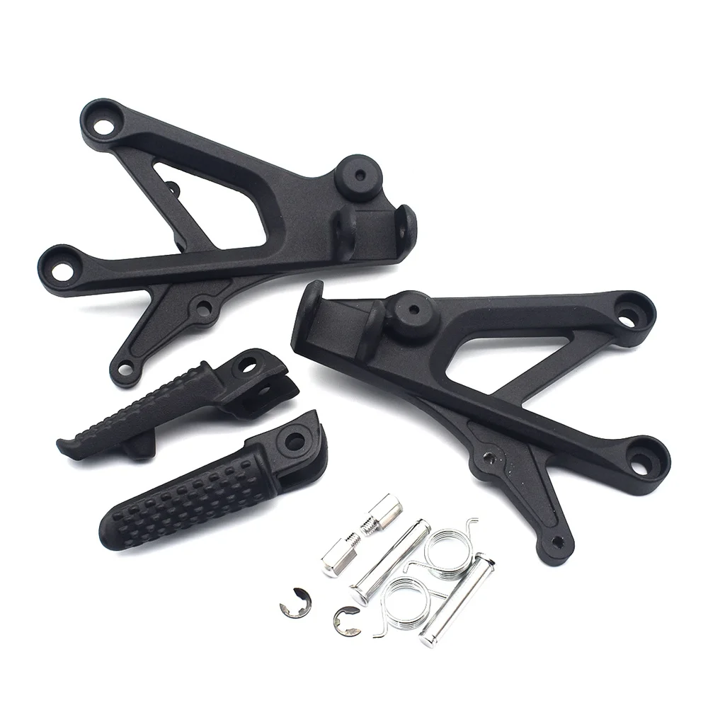 Motorbike Front Footrest Foot Pegs Brackets Set For Honda CBR600 F4 CBR 600 F4i 1999 2000 2001 2002 2003 2004 2005 2006 2007